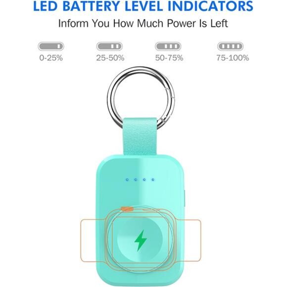 Portable Travel Charger for Apple Watch,Compact Wireless iwatch Charger Magnetic - Picture 3 of 7